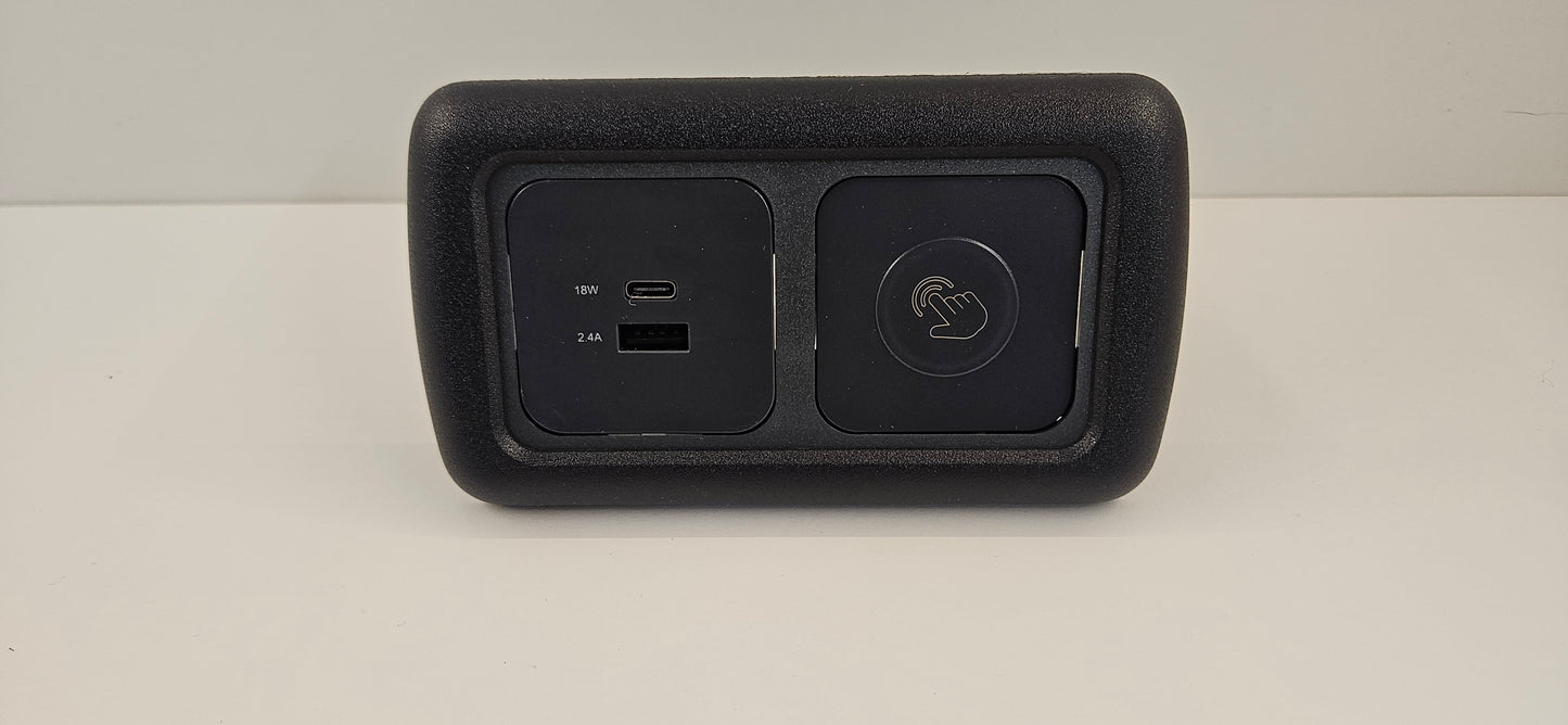 CBE double Dimmer switch + USB A & C socket kit (silver or black)