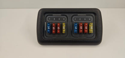CBE 8 way fuse panel kit (silver or black)