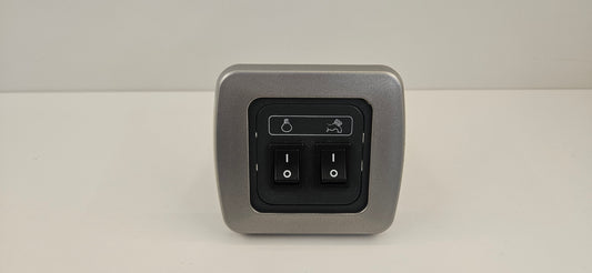 CBE C-Line single. Light & water pump switch kit (silver or black)