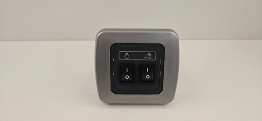 CBE single light & water pump switch kit (silver or black)