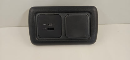 CBE double 12V outlet + USB A & C socket kit (silver or black)