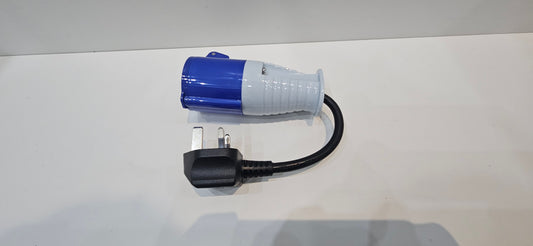 UK electrical hook up (EHU) to 3 pin plug lead adaptor