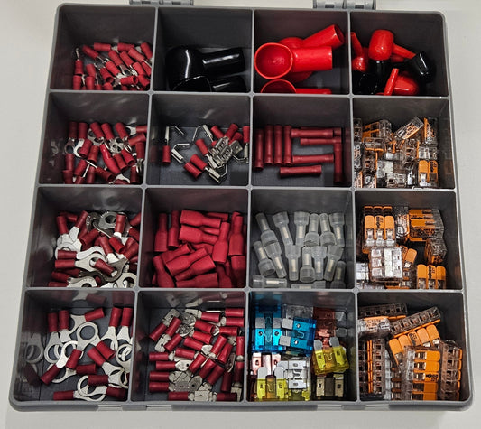 Wago and Red insulated crimp set (265 pieces)