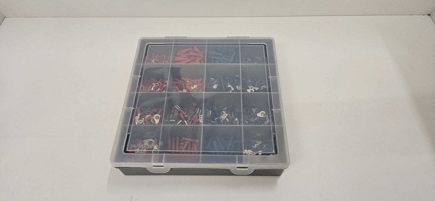 Red & blue insulated crimp set (545 crimps)