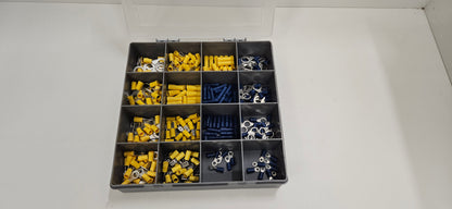 Yellow & blue insulated crimp set (325 crimps)