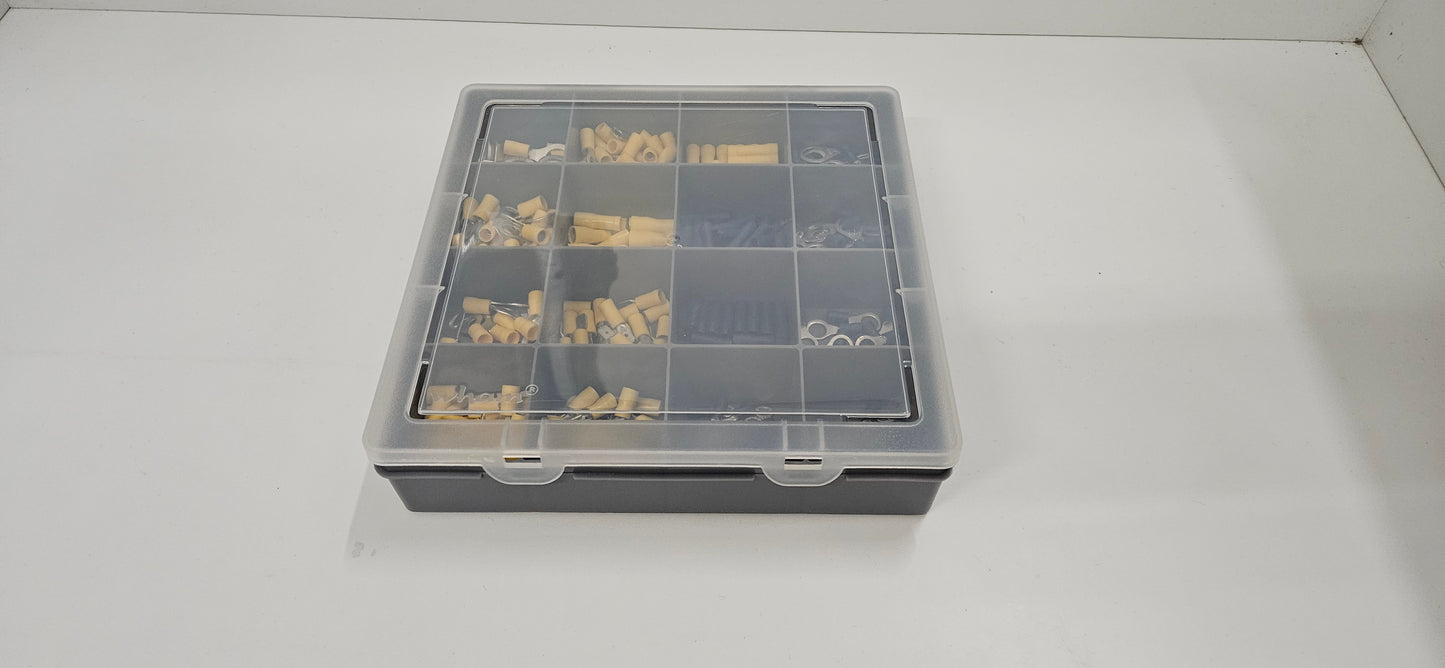 Yellow & blue insulated crimp set (325 crimps)