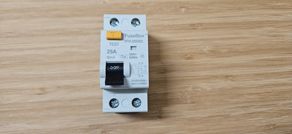 FuseBox RTA250302 25A A Rated Double Pole RCD 30mA