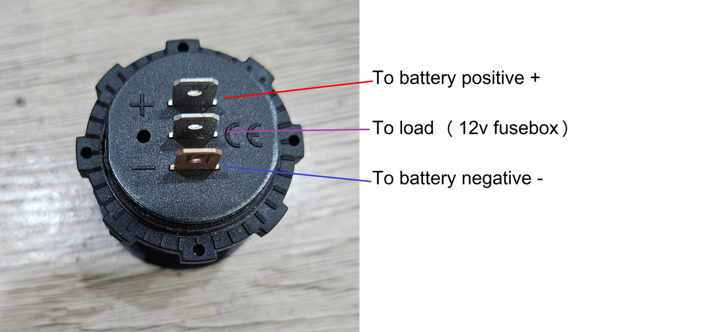 Digital battery voltage meter