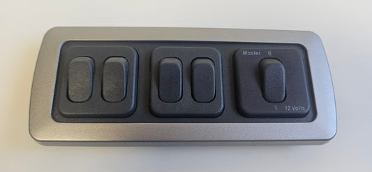 CBE C-Line triple. Double switch + Double switch + Master switch kit (silver or black)