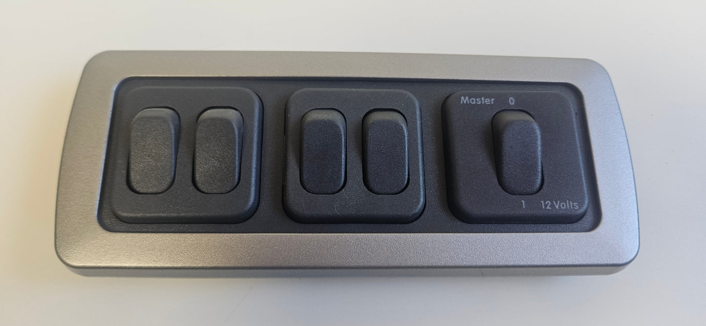 CBE C-Line triple. Double switch + Double switch + Master switch kit (silver or black)