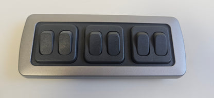 CBE C-Line triple. 3x Double switch kit (silver or black)