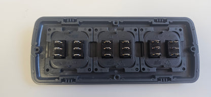 CBE C-Line triple. 3x Double switch kit (silver or black)