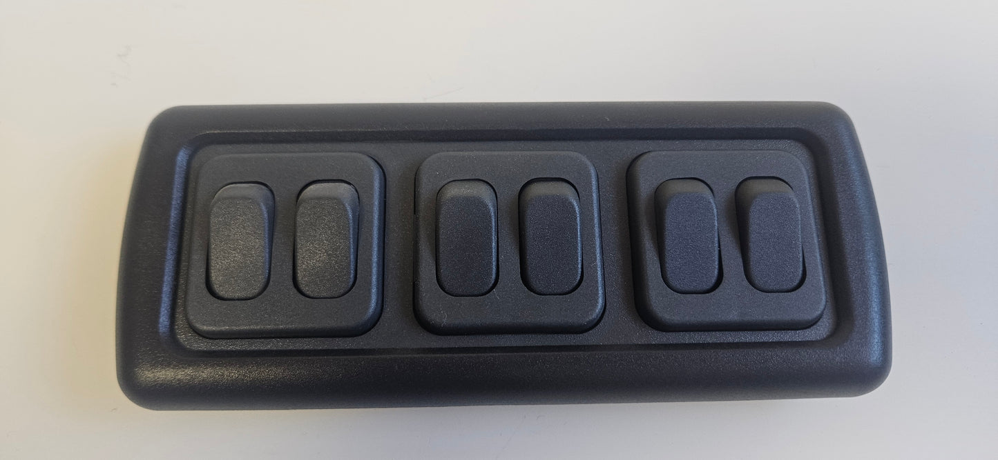 CBE C-Line triple. 3x Double switch kit (silver or black)