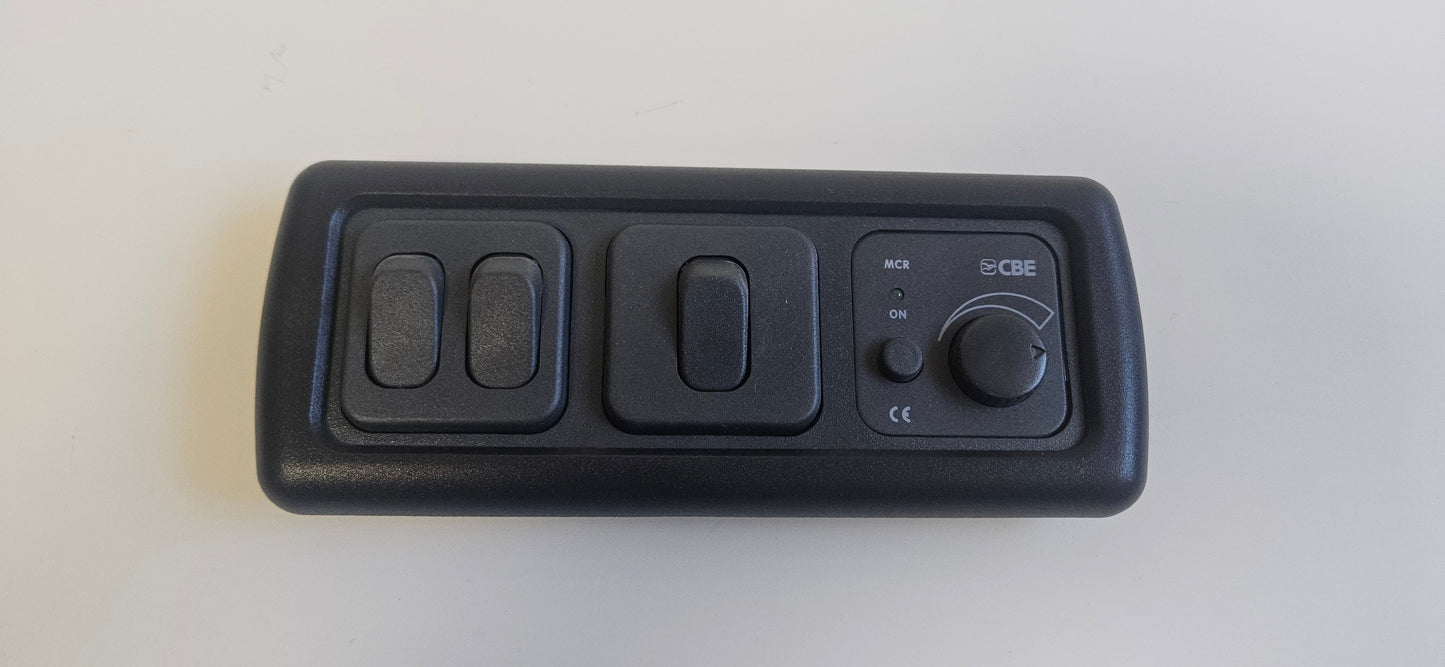 CBE C-Line triple. Double switch + Single switch + Dimmer switch kit (silver or black)