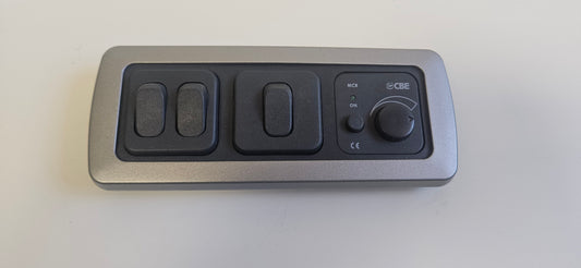 CBE C-Line triple. Double switch + Single switch + Dimmer switch kit (silver or black)