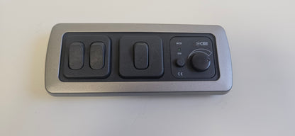 CBE C-Line triple. Double switch + Single switch + Dimmer switch kit (silver or black)