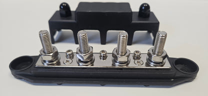 Negative busbar 4xM8 studs and 4x4mm screw terminals