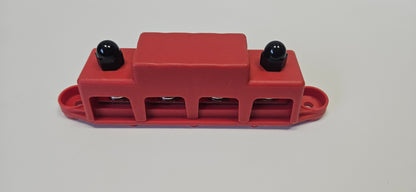 Positive busbar 4xM8 studs and 4x4mm screw terminals
