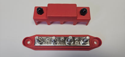 Positive busbar 4xM8 studs and 4x4mm screw terminals