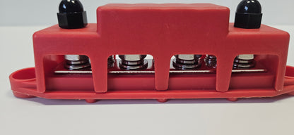 Positive busbar 4xM8 studs and 4x4mm screw terminals