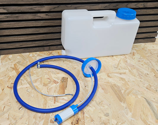 10L water container, hose and pump kit