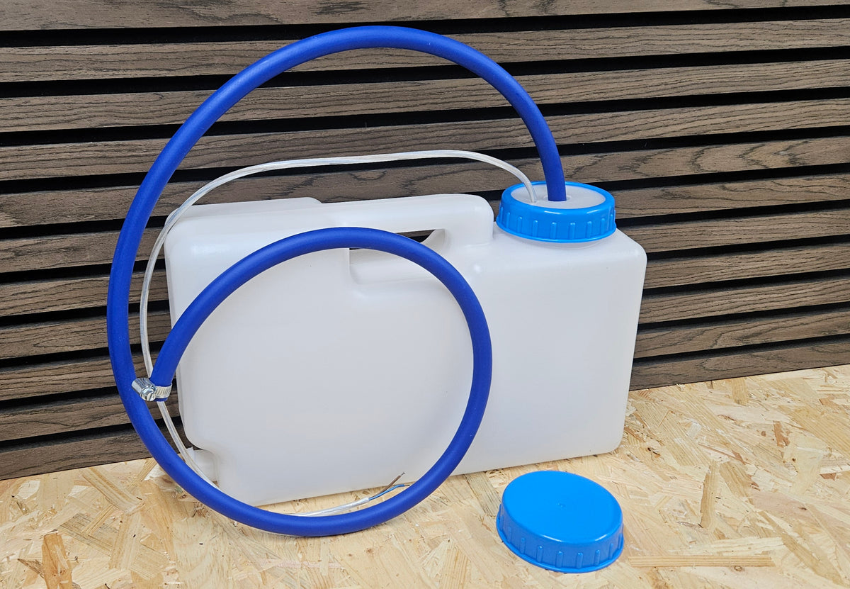 10L water container, hose and pump kit