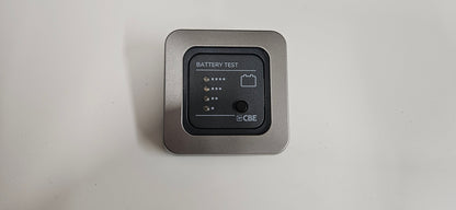 CBE C-Line single. 12V battery test panel (silver or black)