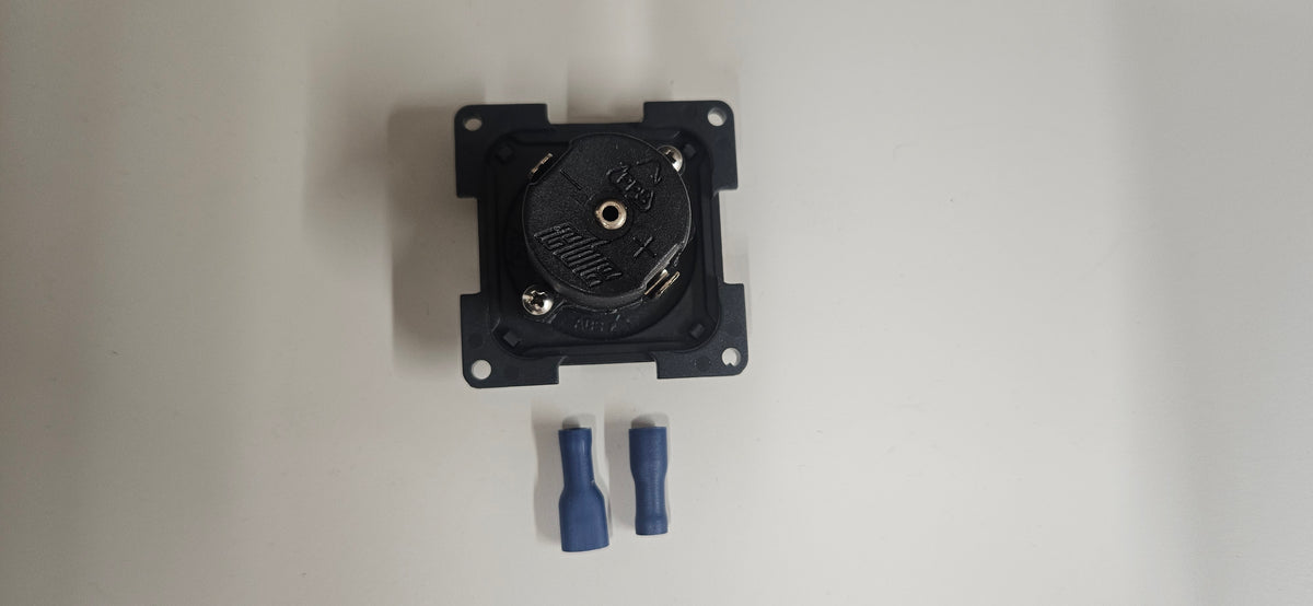 CBE C-Line single. 12V outlet (silver or black)