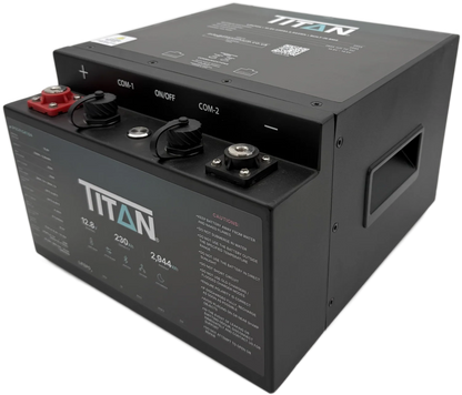 Titan 12v lithium iron phosphate (LiFePO₄) underseat leisure battery 230Ah