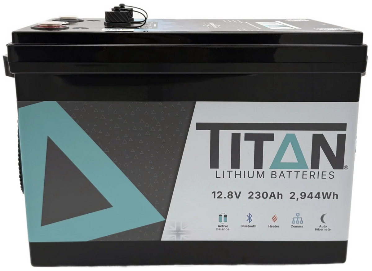 Titan 12v lithium iron phosphate (LiFePO₄) leisure battery 230Ah