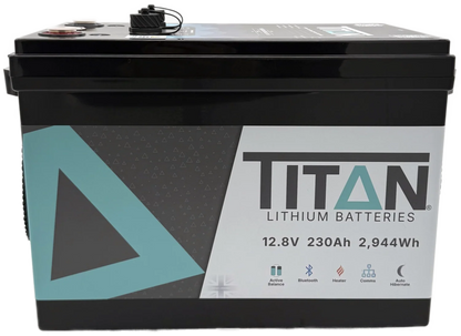 Titan 12v lithium iron phosphate (LiFePO₄) leisure battery 230Ah