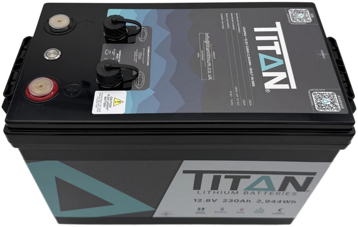 Titan 12v lithium iron phosphate (LiFePO₄) leisure battery 230Ah