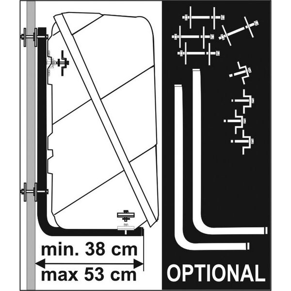Fiamma Ultra Box 320 (black or white) Add Wall Fit Kit (+ £85)