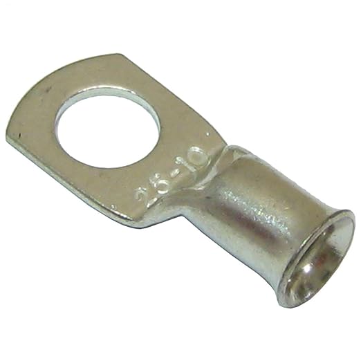 25-10 uninsulated crimps 10mm ring terminal (pack of 6)
