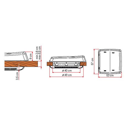 Fiamma Rooflight Vent F Pro 400x400mm