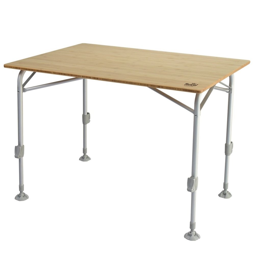 Royal Leisure bamboo table with adjustable legs