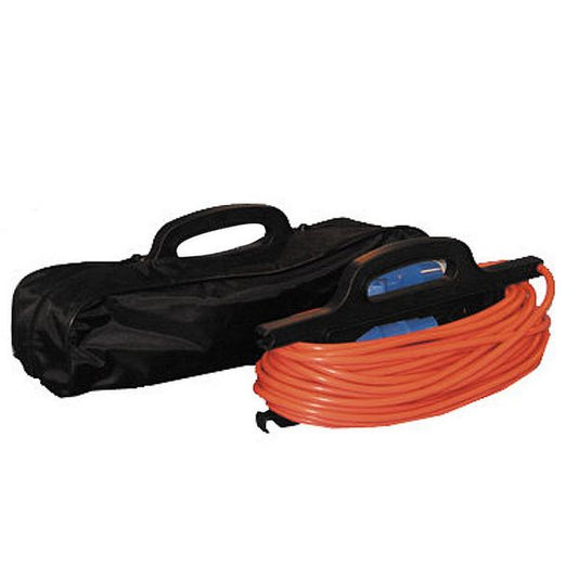 Mains cable keeper with storage bag