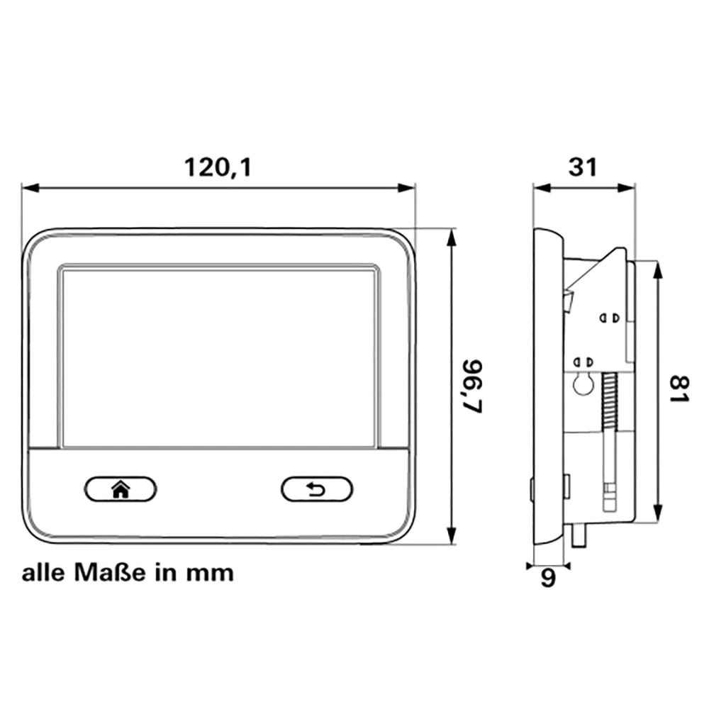 Truma Combi D6E Combination Heater with I-net X Control Panel (Diesel, Electrical, Hot Water)