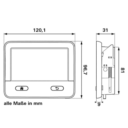 Truma Combi D6E Combination Heater with I-net X Control Panel (Diesel, Electrical, Hot Water)