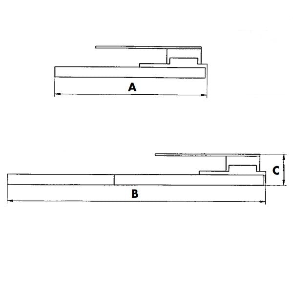 Lippert side mount sliding TV bracket Left Hand (sliding to the right)