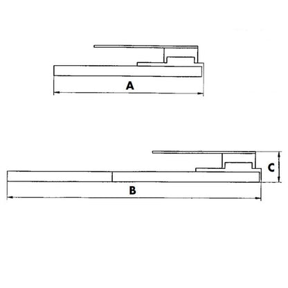Lippert side mount sliding TV bracket Left Hand (sliding to the right)