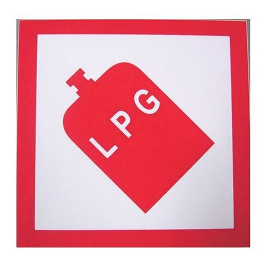 LPG sticker 100x100mm