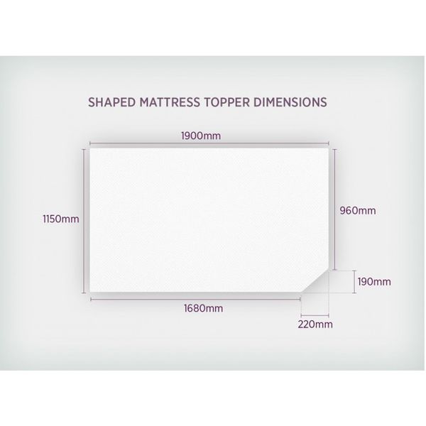 Duvalay VW campervan compact travel topper (190 x 115 x 2.5cm)