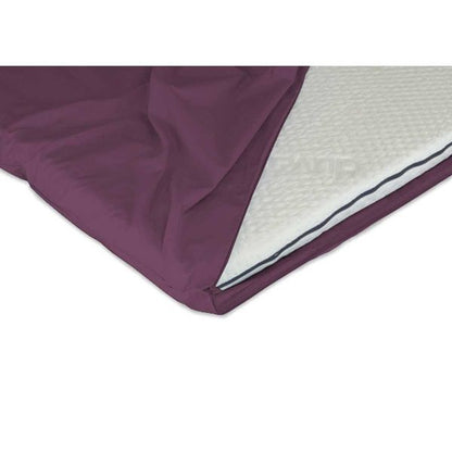 Duvalay zipped sheet for 115cm VW compact mattress topper Plum