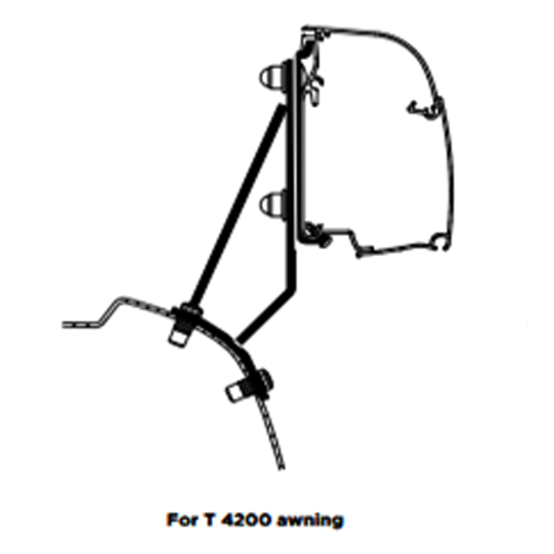 Thule Omnistor 4200 adapter bracket kit for Ford Transit Custom MK2 (V710) – Product Image