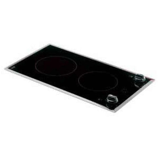 Ceramic 2 zone hob with rotary control (230V)