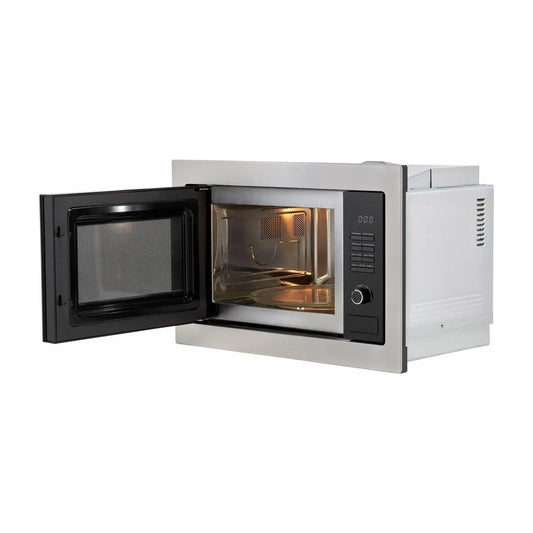 CDA integrated microwave oven 25L 5 power levels (Silver)