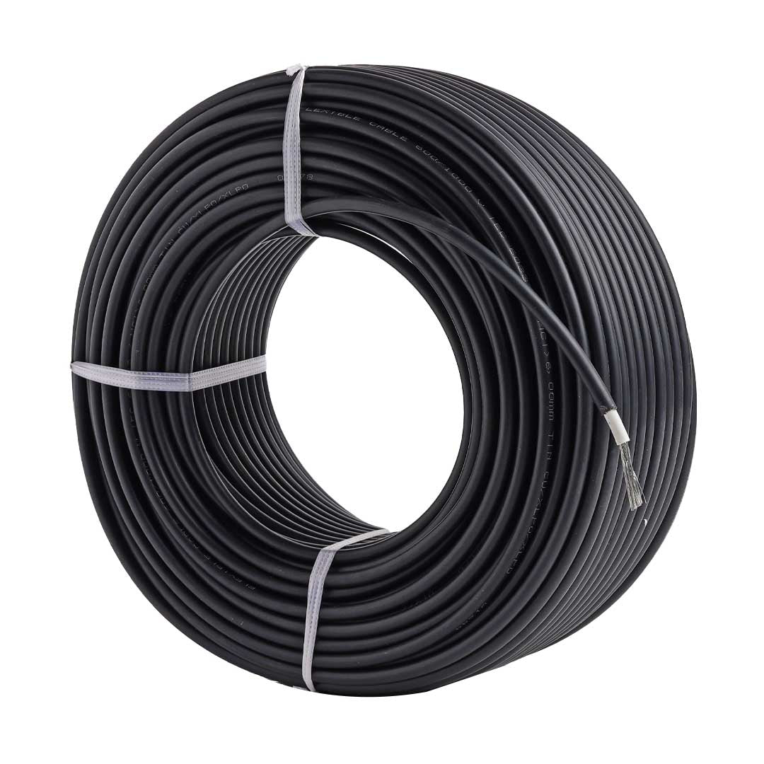 6mm PV tinned copper solar panel cable black (70Amp)