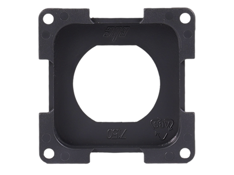 CBE dark grey blanking plate 29mm with cut-out