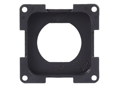 CBE dark grey blanking plate 29mm with cut-out